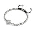Isla | Silver | Crystal Conch Shell Macrame Charmballa Bracelet